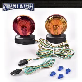 Mmo852236 2014mmotor 12v Magnetic Towing Tow Light Kit Trailer Rv Dolly Tail Towed Car Boat Truck