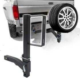 Ta-et-672 Aftermarket Spare Tire Mount Carrier Bracket For Suv Atv Utv Rv Truck Car With 2ftft Receiver