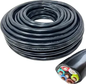 Astp147cca25ft-n All Star Truck Parts Heavy Duty 14 Gauge 7 Way Cca 25 Feet Silver/gray