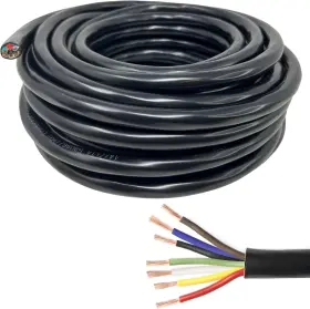 Astp147w All Star Truck Parts Heavy Duty 14 Gauge 7 Way 10 Ft Roll Multicolor
