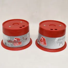 3608-m Andersen Hitches Rv Trailer Jack Blocks With Magnets Red - Scratches 2-pack