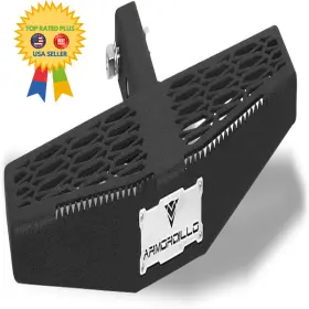 8724224 Armordillo Class 4 2 Inch Receiver Tube - Ar Mesh Hitch Step Textured Black