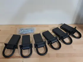 Aptrl-spdr-6pc Aupar 5/8 Inch Heavy-duty Stake Pocket D Rings With Anti-loss Cord 6 Pack Aptrl-spdr-6pc Aupar 5/8 Inch Heavy-duty Stake Pocket D Rings With Anti-loss Cord 6 Pack