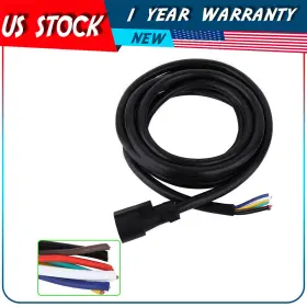 Adp16077da754s Autodayplus 15 Foot 7 Way Trailer Cord Wire Harness Light Plug Connector Molded Rv Cable