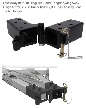C1241 Autoholic Fold-away Bolt-on Hinge Kit 3 Inch X Trailer Beam Zinc Rating 5 000 Lb Tongue