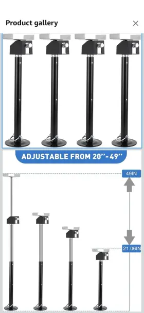 B0dl653l7b Autosteelix 4pack Travel Trailer Stabilizer Jacks Heavy-duty Steel Supports Up To 10 000 Lbs