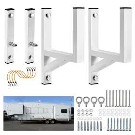 Bb-10911063 B4b Bang 4 Buck Ladder Rack For Trailer Side Mount With One Size White