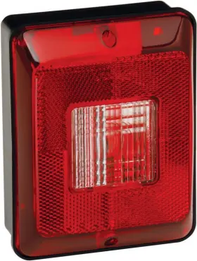 31-86-103 Bargman Taillight #86 - Single Vertical Backup With Black Base