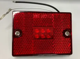 42-42-401 Bargman Rectangular Led Lamp Red Stud