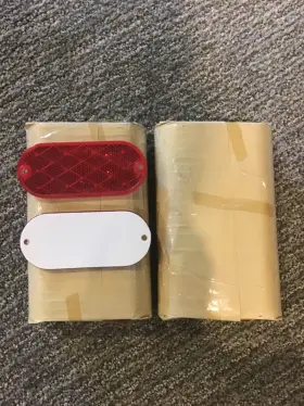 70-78-050reflector Bargman 7078050 50 Trailer - With Mounting Holes Oblong Red