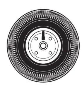 32347 Barker 100 2 Pneumatic Wheels