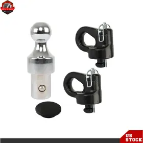 Ber412245 Berliii 2-5/16 Inch Gooseneck Ball And Safety Chain Anchor Kit 38000 Lbs Puck System 60639