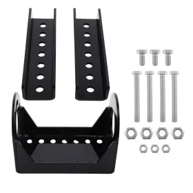 5207vd Bfo Side Mount Trailer Jack Bracket Kit Steel 3-bolt Pattern A-frame Design