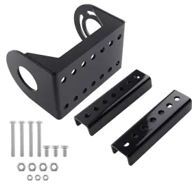 Bps2qz Bfo Electric Trailer Jack Mount Plate Steel 3-bolt Pattern A-frame Design Black