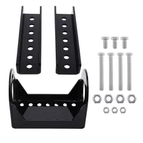 Mydw17 Bfo Rv A-frame Jack Mounting Bracket Steel 3-bolt Pattern Black Powder Coated
