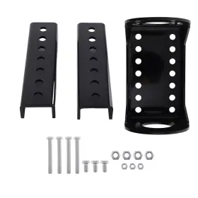 O9z2fs Bfo Trailer Jack Mount Plate Kit For A-frame Tongue 3-bolt Pattern Steel Black