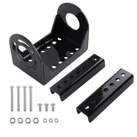 Urf4as Bfo Side Mount Trailer Jack Bracket Kit Steel 3-bolt Pattern A-frame Design Qme