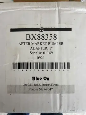 Bx88358 Blue Ox Aftermarket Bumper Adapter