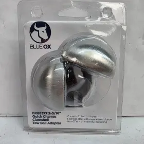 Bx88377 Blue Ox 2 Inch To 2-5/16 Clamshell Quick Change Tow Ball Adaptor Stainless