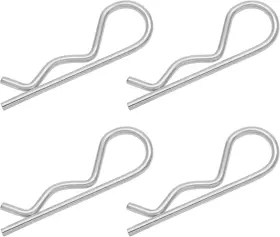 Jiawong20210918009 Bonsicoky 4pcs R Clips Hitch Pins Stainless Steel Retaining Cotter M3.5 X 75mm