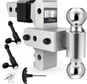 Bw-0225 Bornerwhite Adjustable Trailer Hitch Fit 2 Inch Receiver Drop 6-inch 6