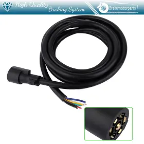 Bmp16075412it Brakemotorparts 7-way Trailer Connector Plug 15ft Cord 7-pin Wiring Harness For Truck Camper Rv