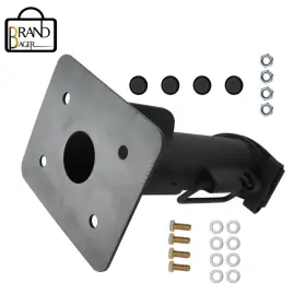 1331622 Brandbager Wheel Rv 17 Inch Fifth 5th To Gooseneck Adapter Hitch With 7 3/4 Forward Offset Kit