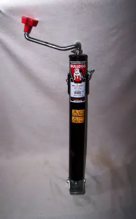 1504430303 Bulldog Round Trailer Jack Side Mount 2k Lbs Lift 5k Static 15 In Travel
