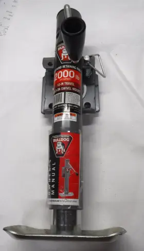 151101ts Bulldog 10 Inch Travel Weld-on Swivel Mount 2000 Lb Trailer Jack Om4-16