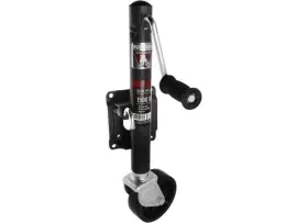 151444 Bulldog Round Trailer Jack Side Mount 1.5k Sidewind Bolt-on 10 Inch Travel