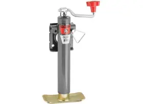 171401 Bulldog Round Trailer Jack Side Mount 5k Topwind Weld-on 10 Inch Travel
