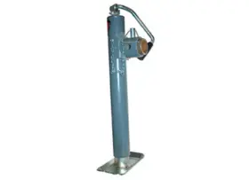 178112 Bulldog Round Trailer Jack 5k Weld-on Topwind 15 Inch Travel