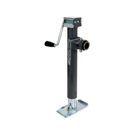 178203 Bulldog Round Trailer Jack 5 000lb Weld-on Sidewind Side Mount 15 Inch Travel