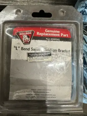 500242 Bulldog Trailer Jack Replacement Part Swivel Bracket With L-bend