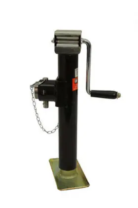 Buyers Trailer Products 724920066884 Side Wind Swivel Jack 2000# Pipe Mount 10 Inch Travel