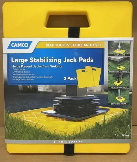 44541 Camco Rv Large Stabilizer Jack Pads 14 Inch X 12 .88 Uv-stabilized Resin
