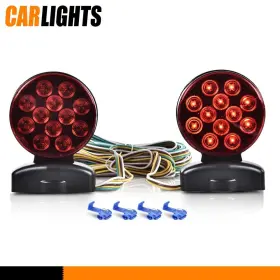 C-02sla0002ard Carlights Fit For 12v Magnetic Towing Light Tow Trailer Lights Led Brake Tail Signal Lamp