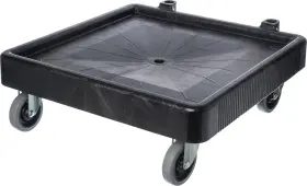 C223603 Carlisle Foodservice Products E-z Glide Warewashing Rack Dolly Black