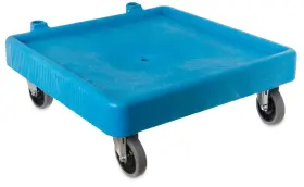 C223614 Carlisle Foodservice Products E-z Glide Warewashing Rack Dolly Blue