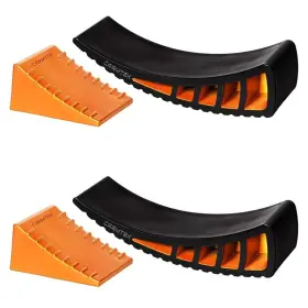 0035547 Carmtek Camper Leveler Kit - Curved Rv Levelers With Wheel Chocks