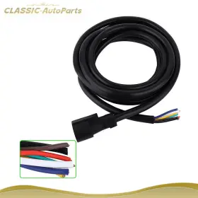 Cl160ts75497 Classic-autoparts 15ft Trailer Connector Plug Cable Cord 7 Pin Wiring Harness For Truck Camper Rv