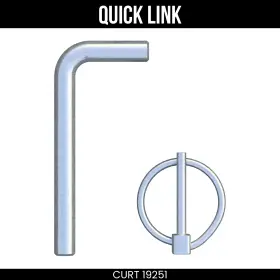 60691 Curt 19251 Replacement Gooseneck Safety Chain Anchor Pins Fits