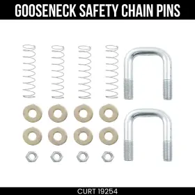 19254 Curt Replacement Double Lock Ezr Safety Chain Anchor Kit