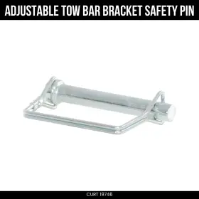 19746 Curt Adjustable Tow Bar Bracket Safety Pin 1/2 Inch Diameter