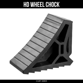 22801 Curt Heavy Duty Wheel Chock Bulk Rubber For Trailers