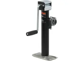 28354 Curt Weld-on Pipe Mount Swivel Jack 5000# Cap. 10 Inch Lift Side Wind Black