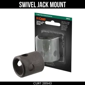 28943 Curt Replacement Swivel Jack Male Pipe Mount 5/8 In Pin Hole For 2