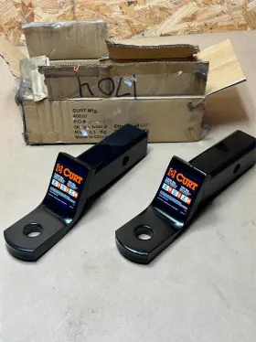 45830 Curt 2x Pack Lot Trailer Hitch 2 Inch Drop / 3/4 Rise 1 Hole 7500lbs