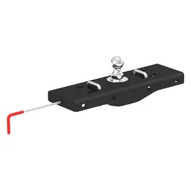 60619 Curt Gooseneck Hitch Under-bed Double Lock Ezr W Removable Chrome
