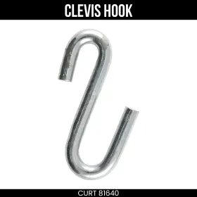 81640 Curt 13/32 Inch Certified Trailer Safety Chain S-hook 3 500 Lbs